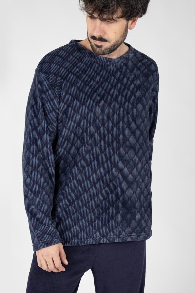 M26112 PIJAMA HOMBRE MUNFLÓN 1ST GEOMÉTRICO