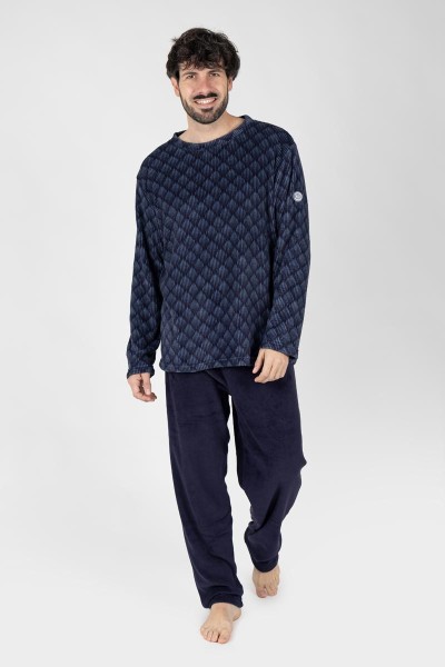 M26112 PIJAMA HOMBRE MUNFLÓN 1ST GEOMÉTRICO