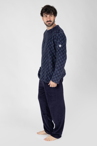 M26112 PIJAMA HOMBRE MUNFLÓN 1ST GEOMÉTRICO
