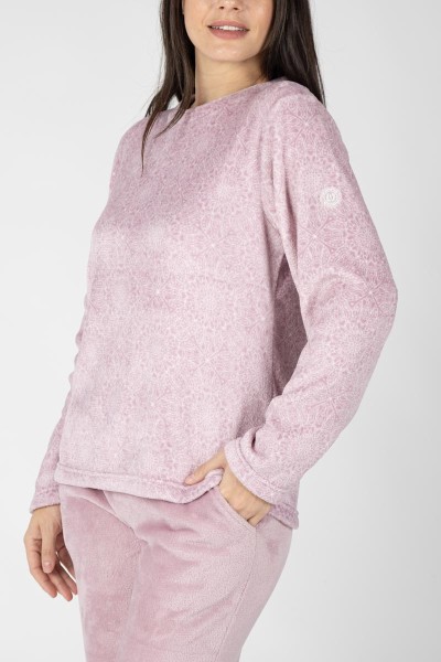 M26225 PIJAMA MUJER CORALINA ROSA GEOMETRICO
