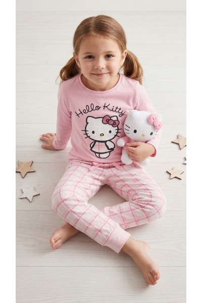 ZH20230 PIJAMA LARGO ALGODÓN HELLO KITTY